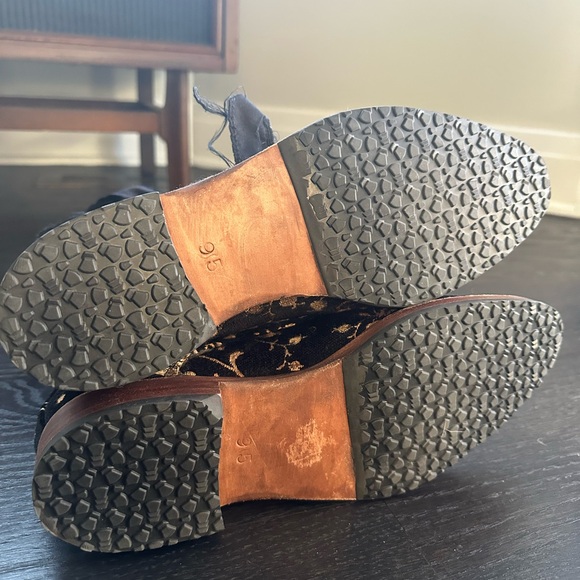 Esquivel “Jolene” Black & Gold Brocade Combat Boot | Made to Order | 9.5 - Picture 5 of 6